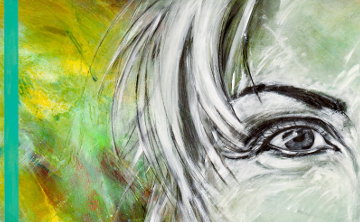 Open Eye, Acryl auf MDF, 140 x 50 cm, 2014